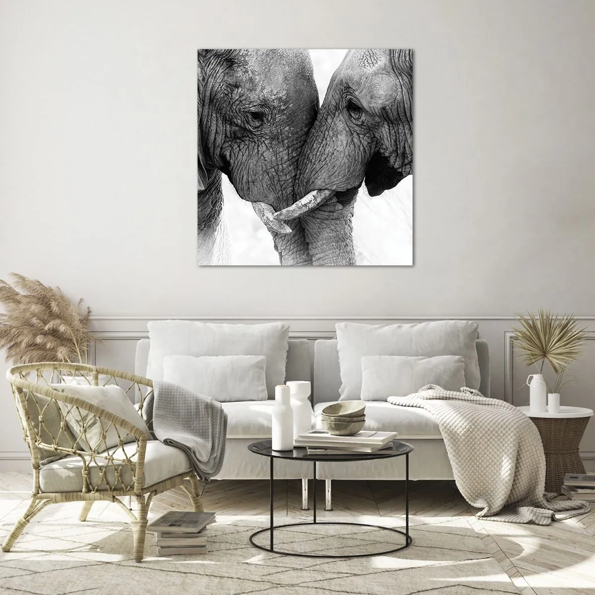 Billede på glas - Hjertelig tilståelse - 60x60 cm