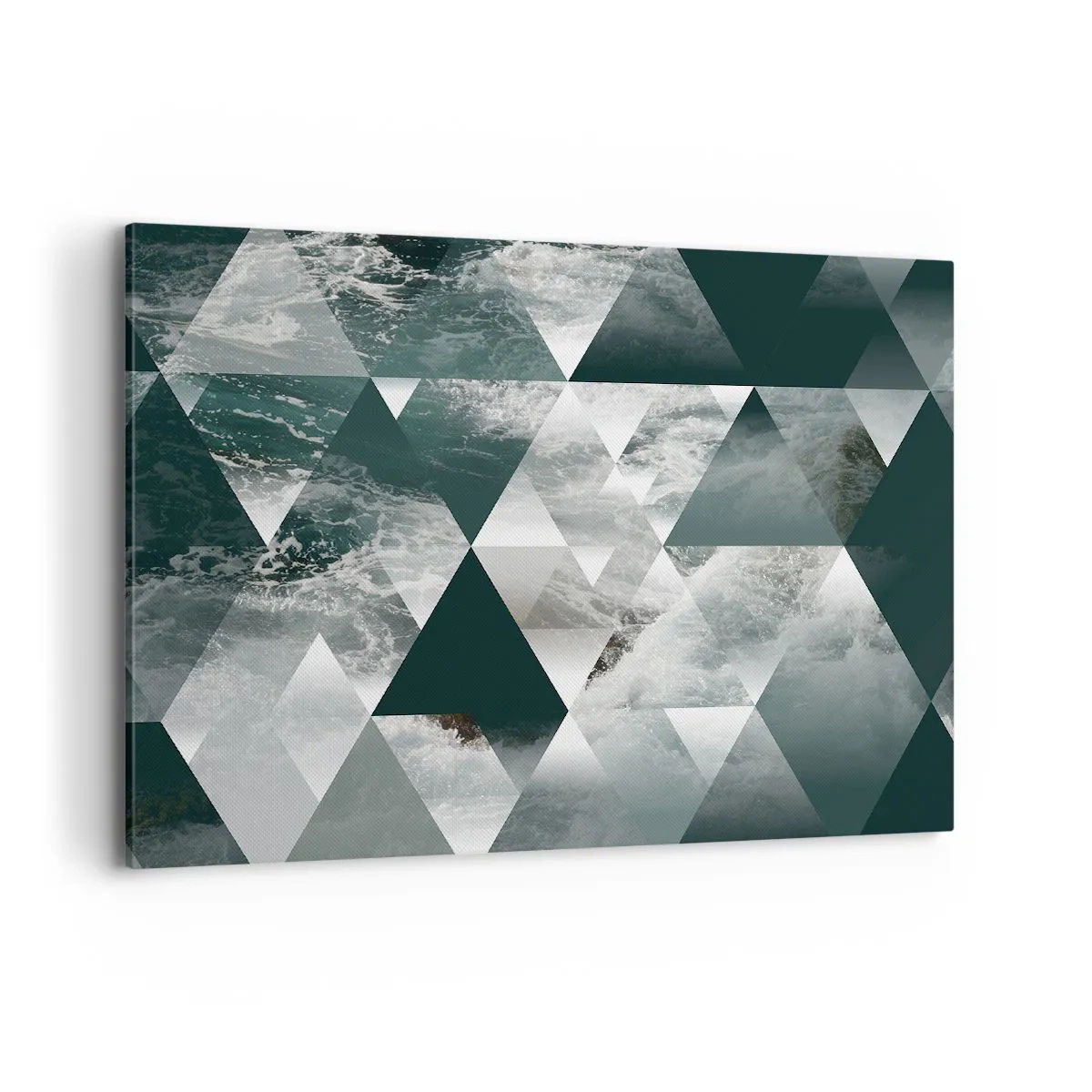 Lærredstryk - Billede på lærred - Et krystalperspektiv - 100x70 cm