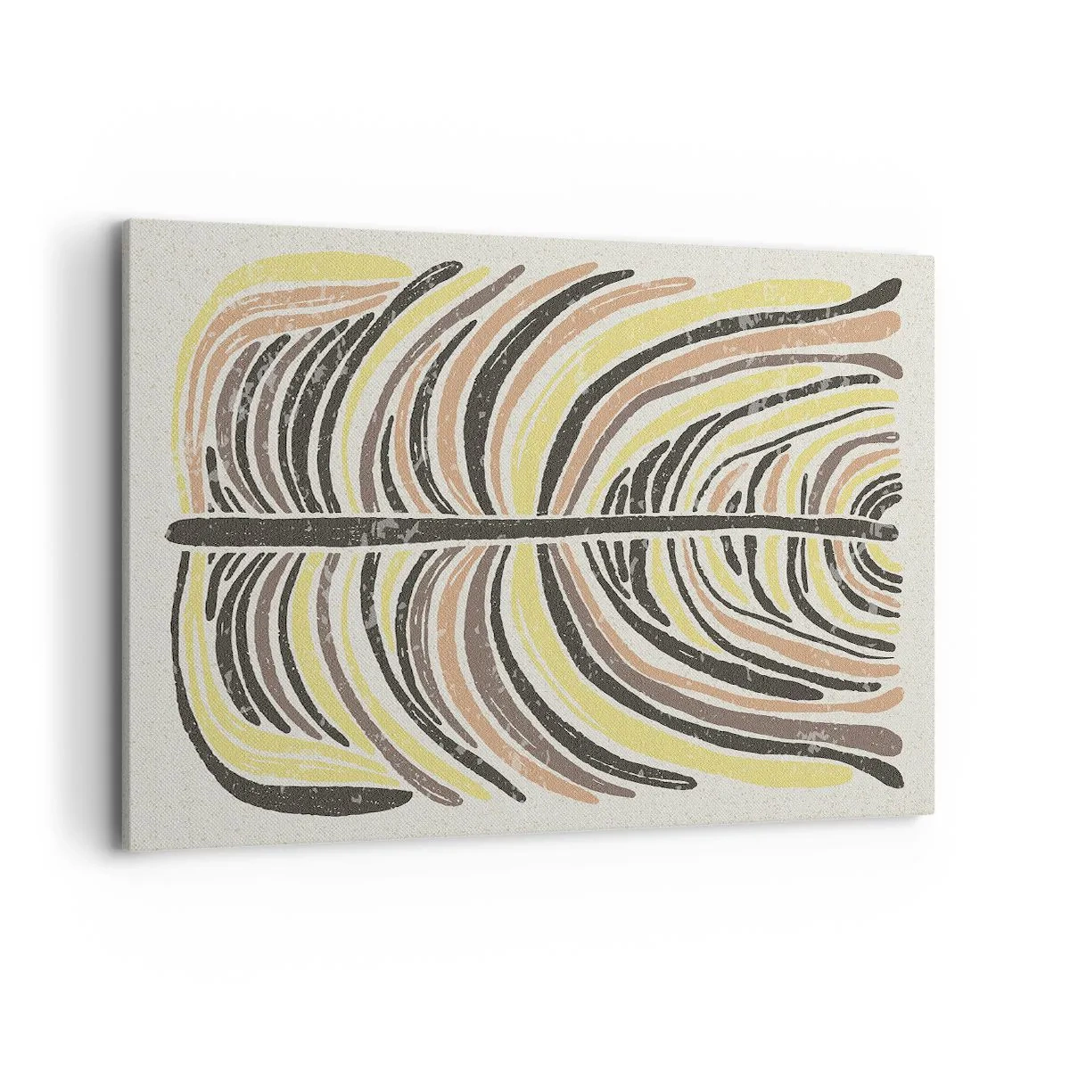 Lærredstryk - Billede på lærred - Levende abstraktion - 100x70 cm