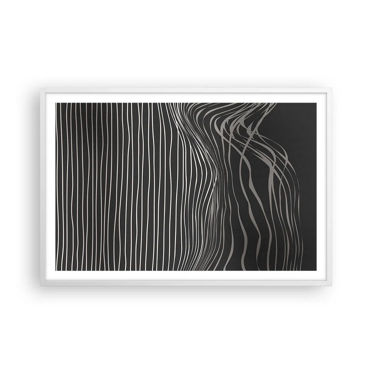 Plakat i hvid ramme - Rytme og accent - 91x61 cm