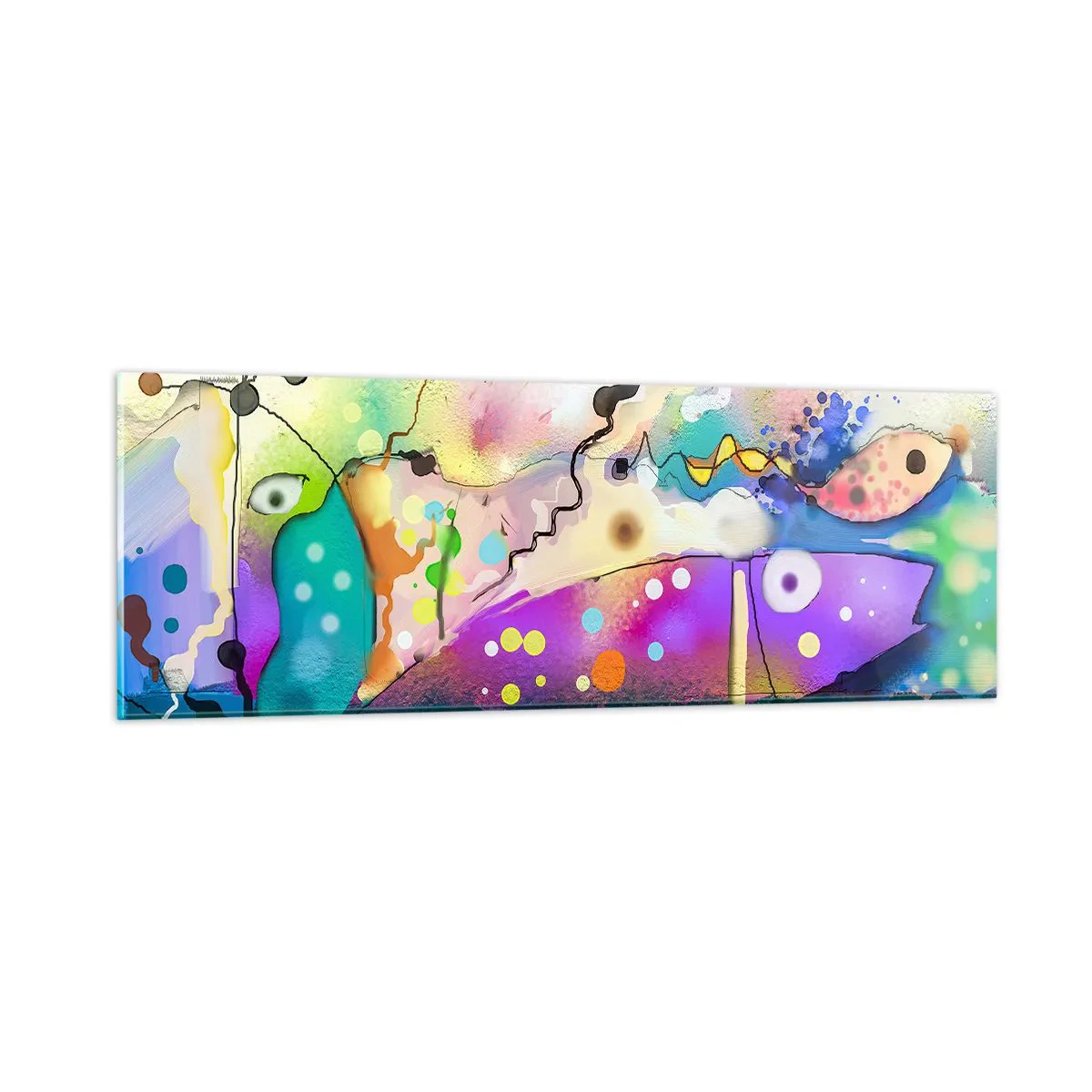 Billede på glas - Ingen ord! - 90x30 cm