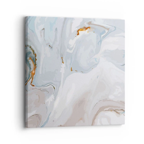 Lærredstryk - Billede på lærred - Hvid opløftet - 30x30 cm