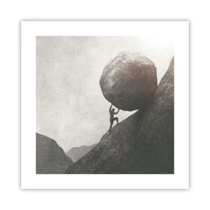 Plakat - Jeg tror mod al forventning - 40x40 cm