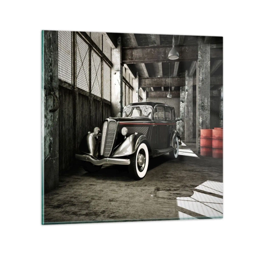 Billede på glas - 1930'ernes vedvarende elegance. - 40x40 cm