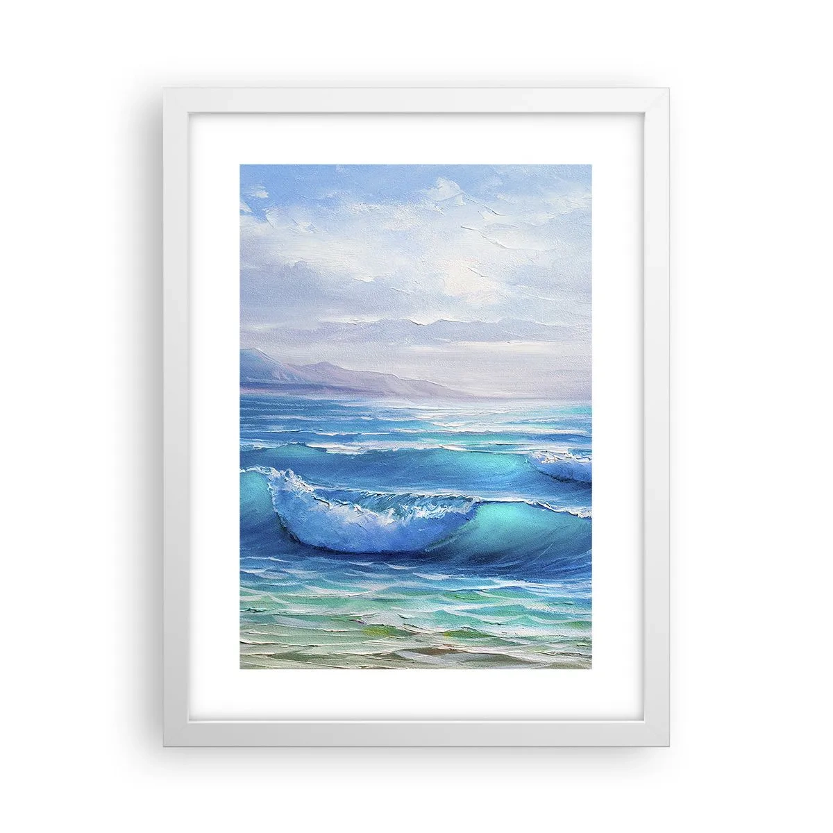 Plakat i hvid ramme - Giver trøst - 30x40 cm