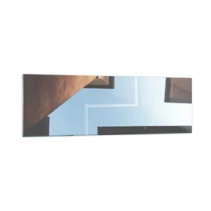 Billede på glas - Over den urbane labyrint - 160x50 cm