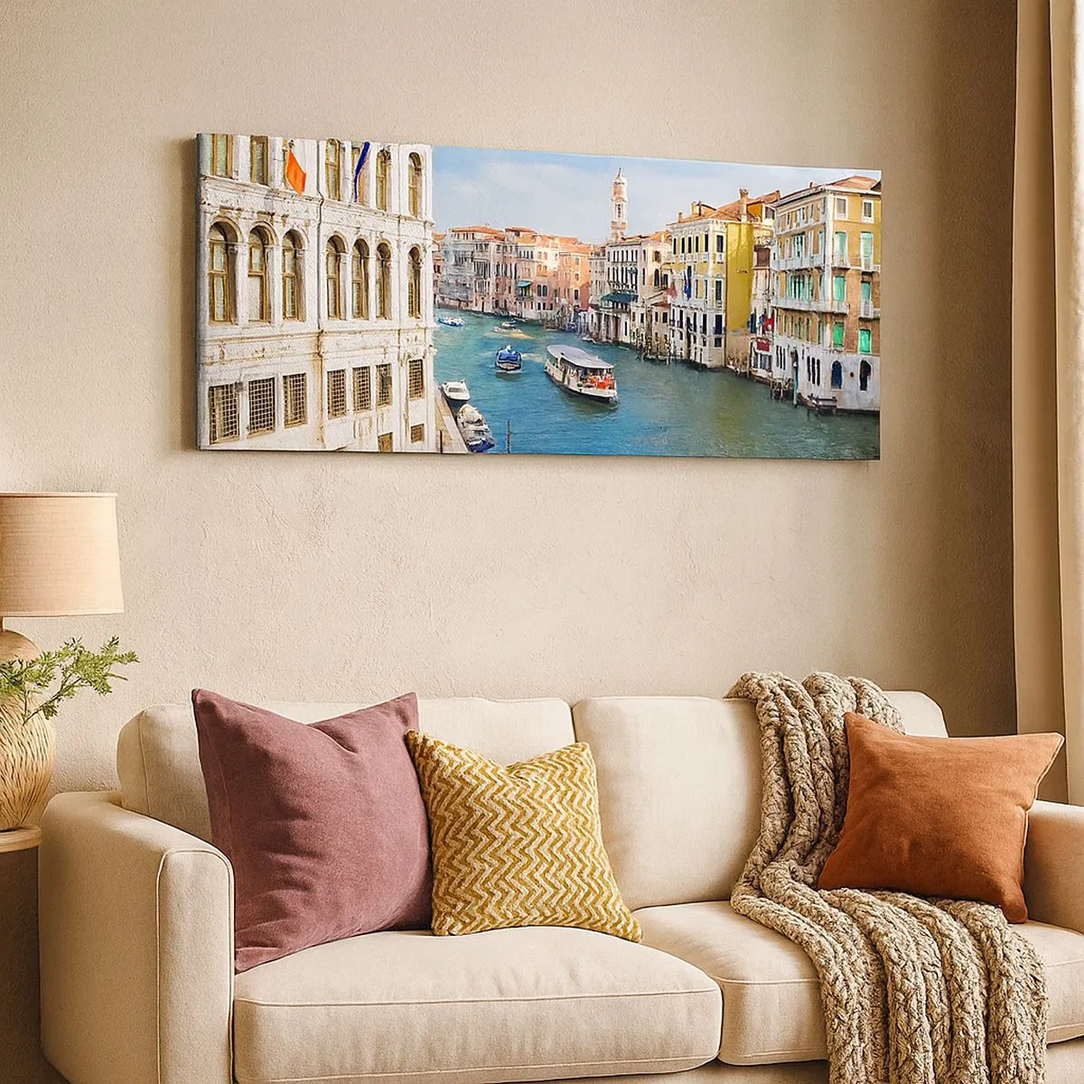 Lærredstryk - Billede på lærred - Den eneste trafik i verden - 100x40 cm