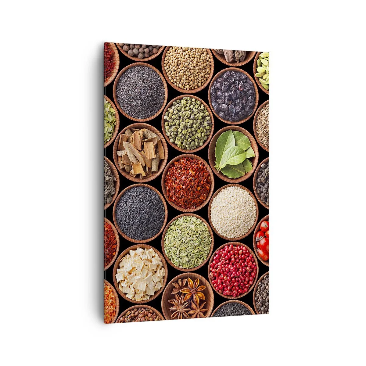 Lærredstryk - Billede på lærred - Alle verdens smage - 80x120 cm