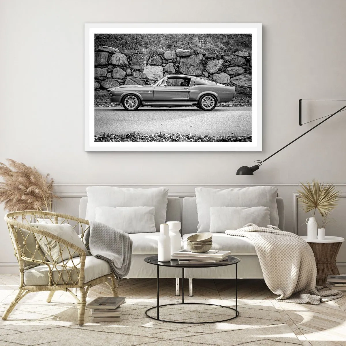 Plakat i hvid ramme - En legende fra 1960'erne. - 40x30 cm