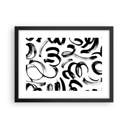 Plakat i sort ramme - I sort og hvidt - 40x30 cm