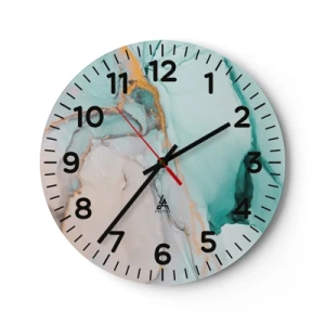 Vægur, Uret - Dans af former og farver - 30x30 cm