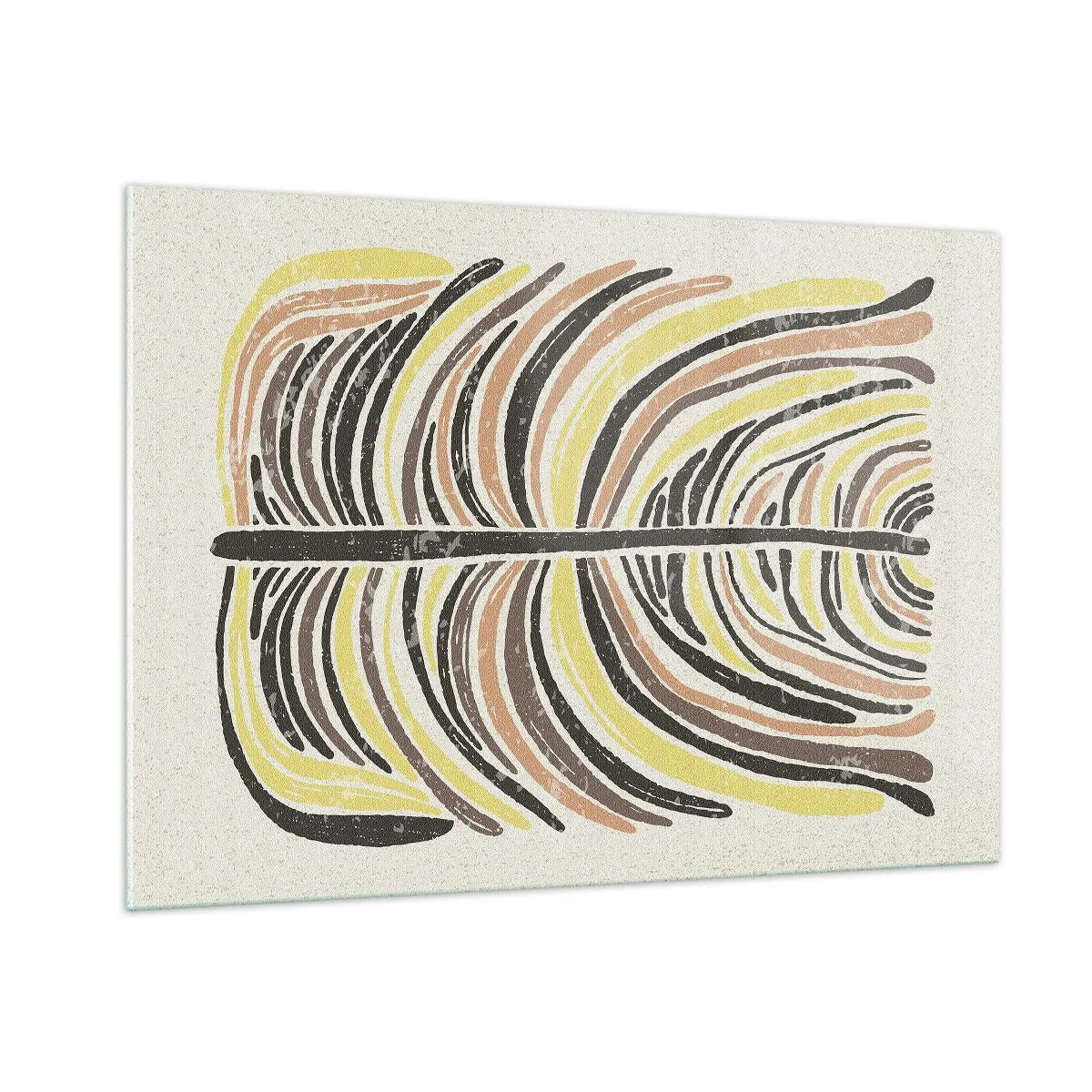 Billede på glas - Levende abstraktion - 100x70 cm