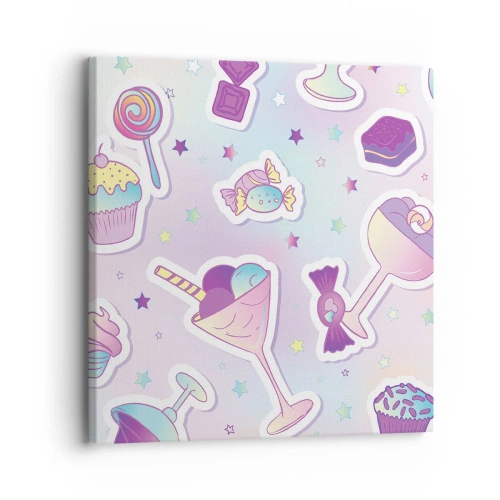 Lærredstryk - Billede på lærred - At have en fødselsdag hver dag - 30x30 cm