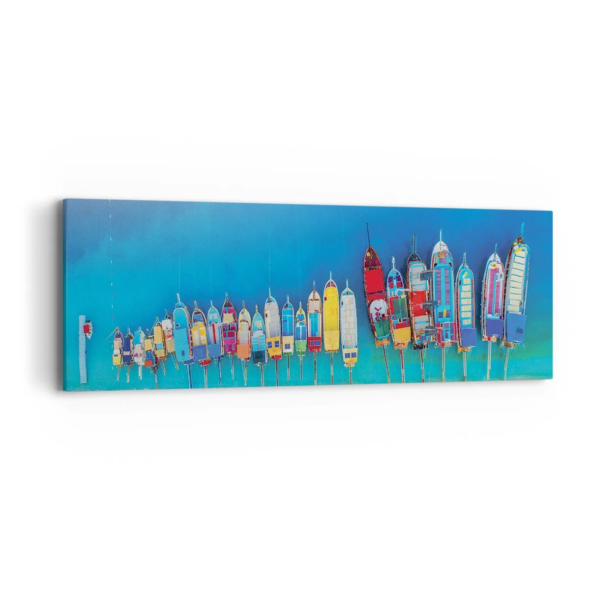 Lærredstryk - Billede på lærred - Fra et fugleperspektiv - 90x30 cm