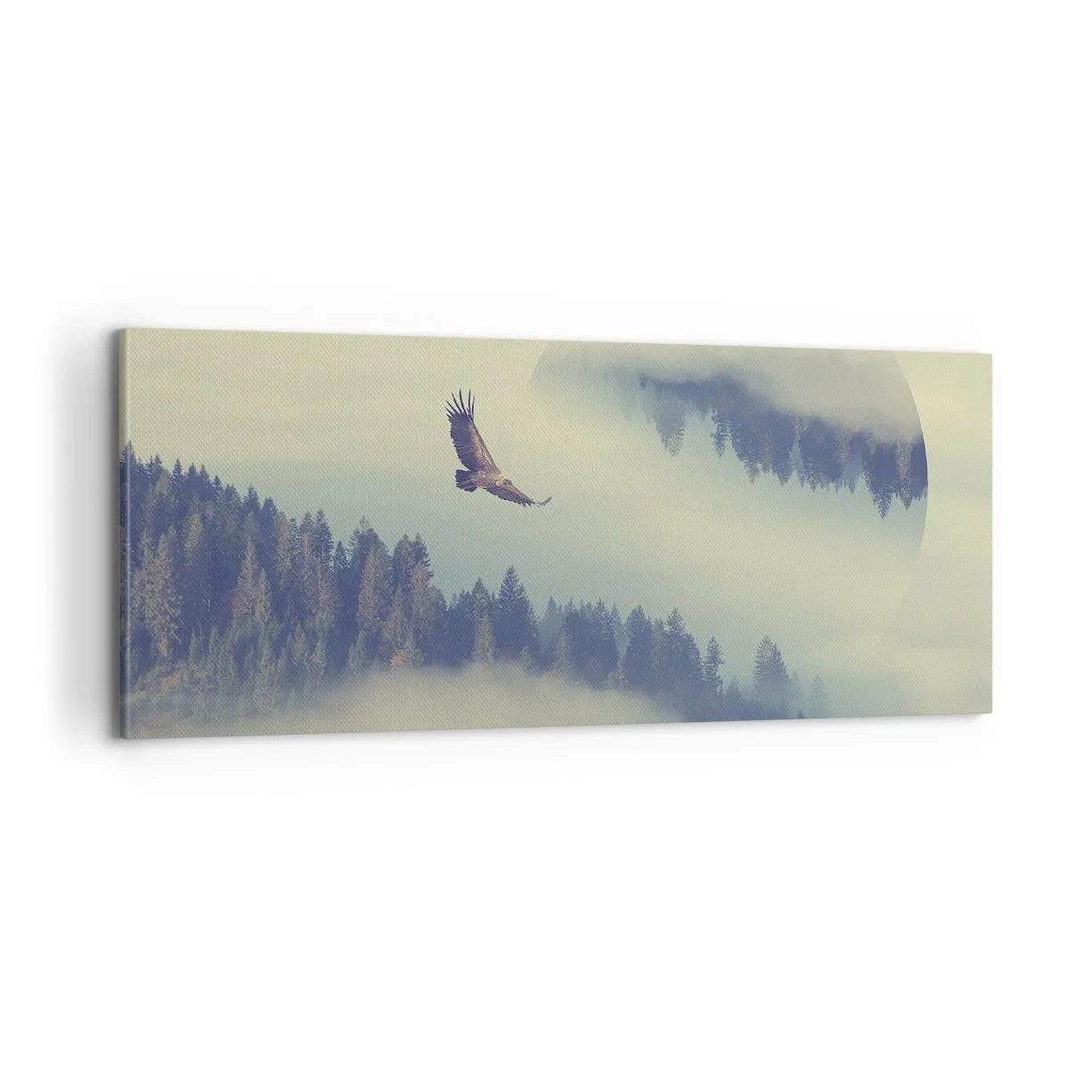 Lærredstryk - Billede på lærred - Jeg så en ørnes skygge - 100x40 cm