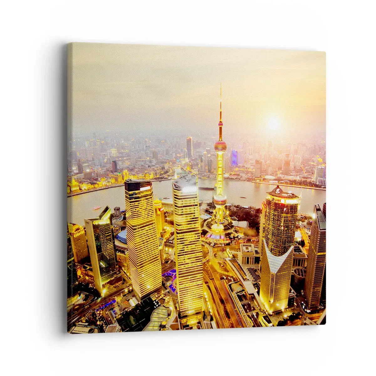 Lærredstryk - Billede på lærred - Den asiatiske drøm - 40x40 cm