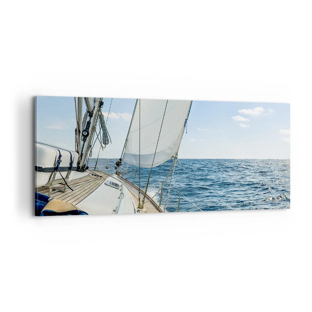 Lærredstryk - Billede på lærred - Ahoj , eventyr - 100x40 cm