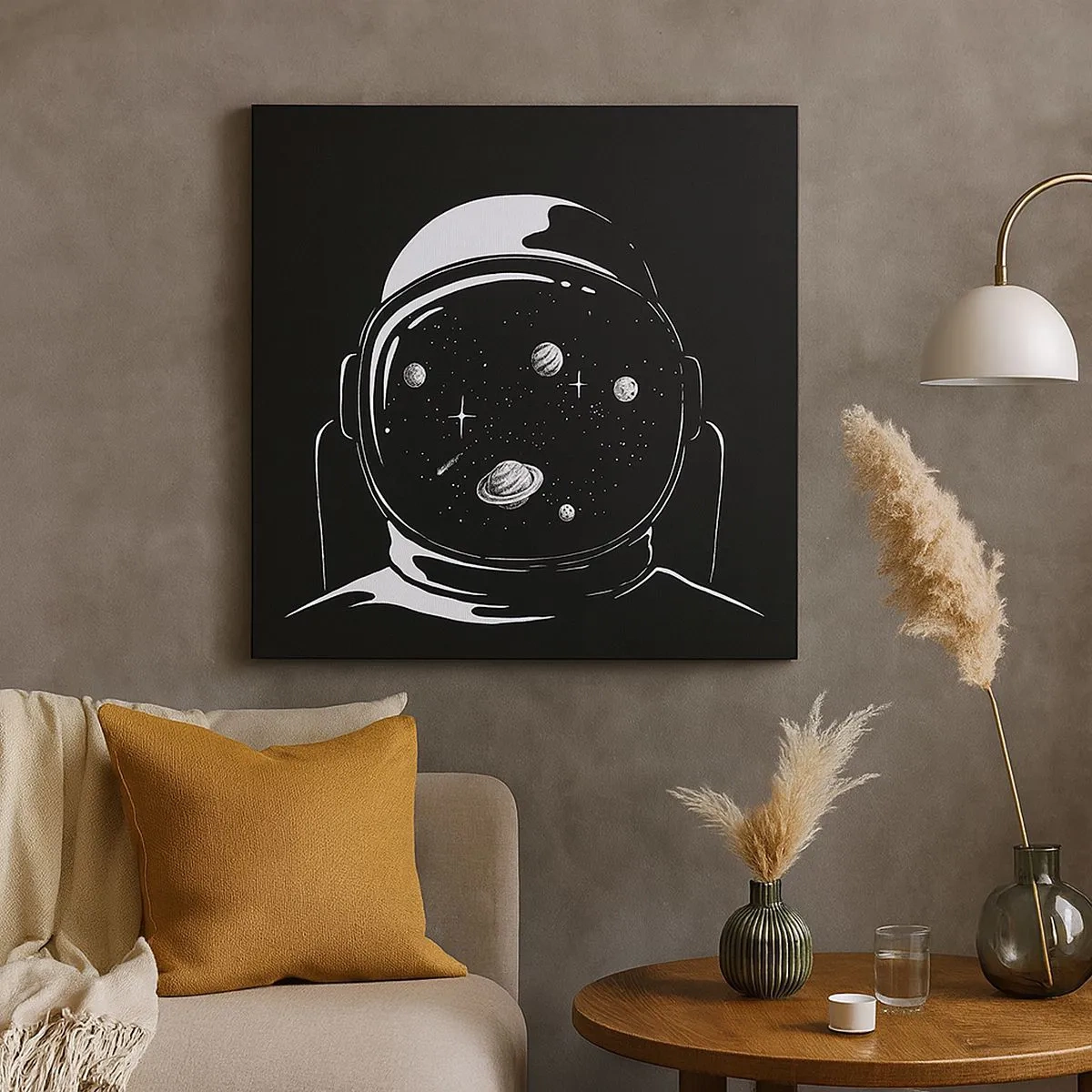 Lærredstryk - Billede på lærred - Flot udsigt - 30x30 cm