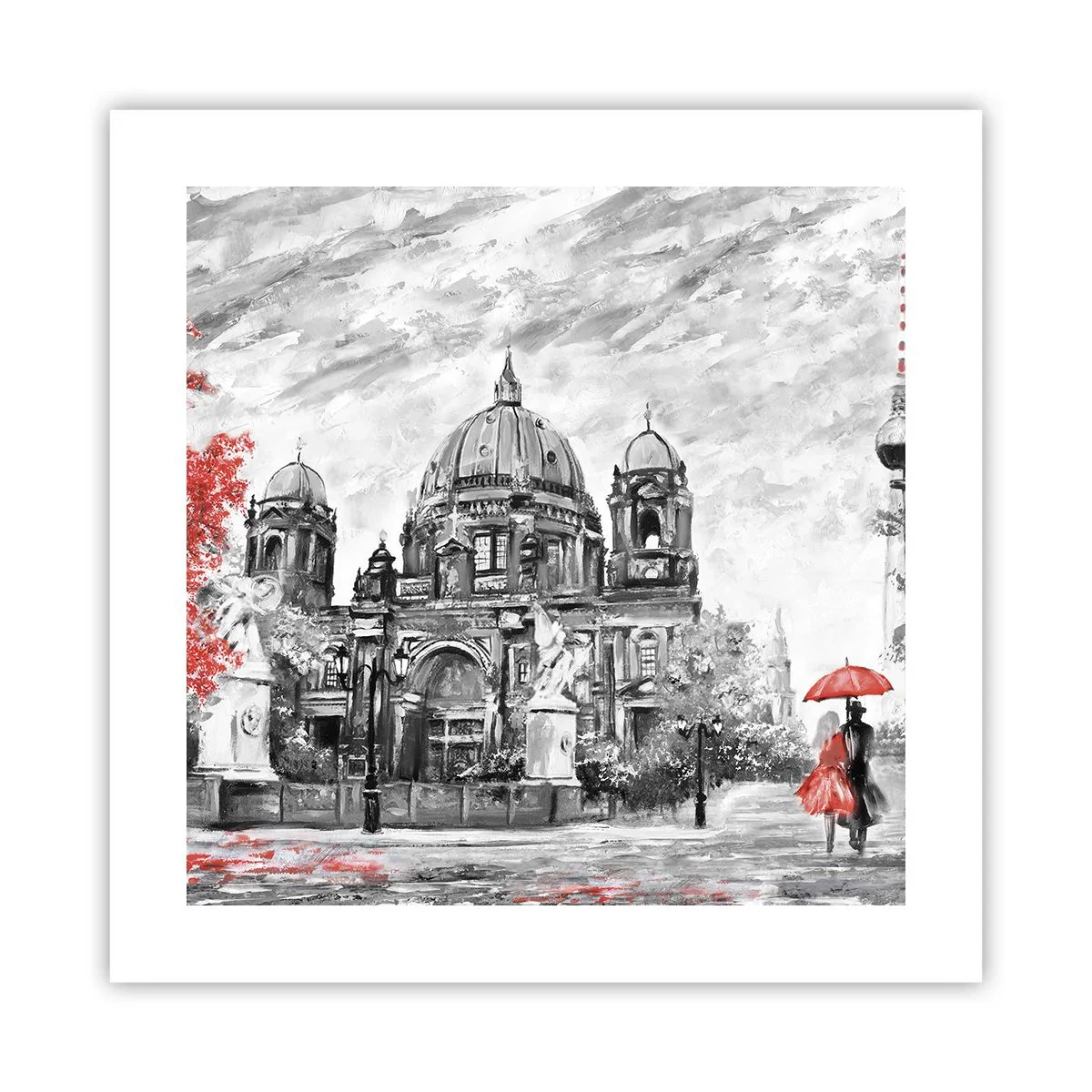 Plakat - Møde i Berlin - 40x40 cm