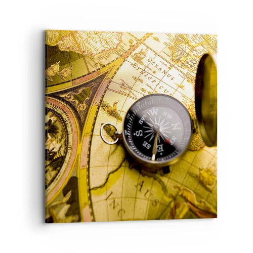 Lærredstryk - Billede på lærred - Eller måske til verdens ende? - 70x70 cm