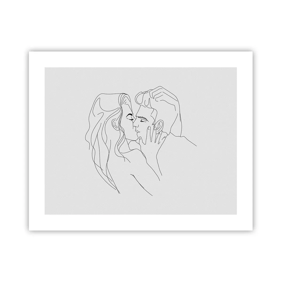 Plakat - I samme linje - 50x40 cm