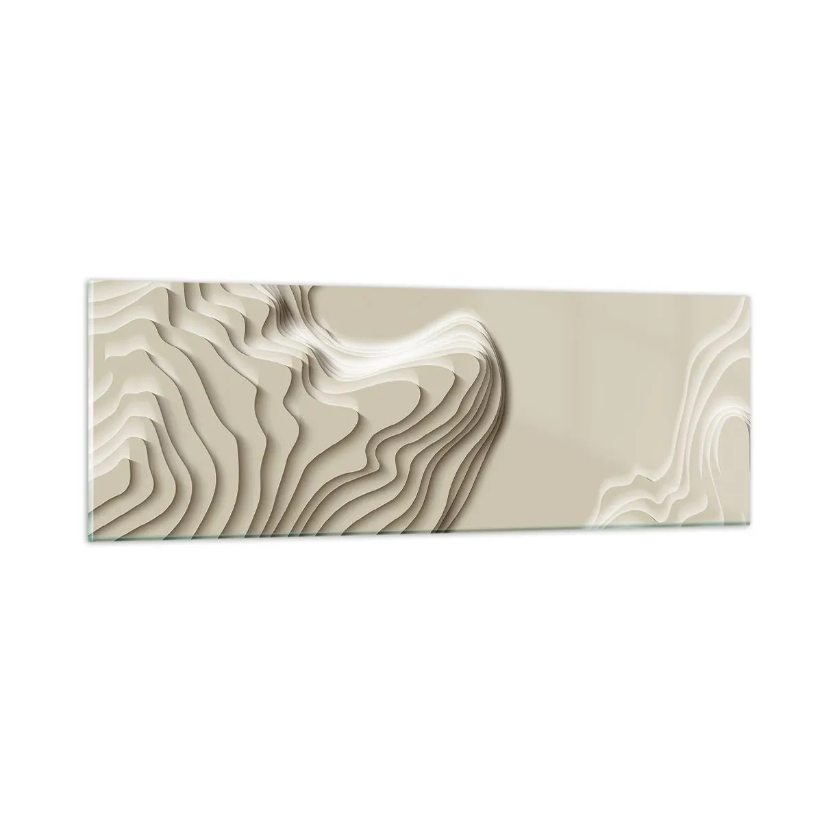 Billede på glas - Kunstens topografi - 90x30 cm