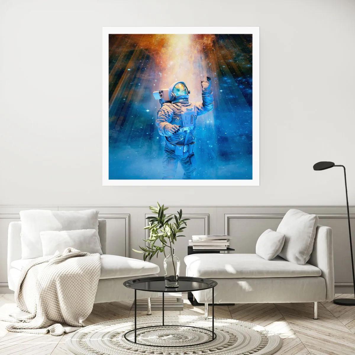 Plakat - Endelig på destinationen - 30x30 cm