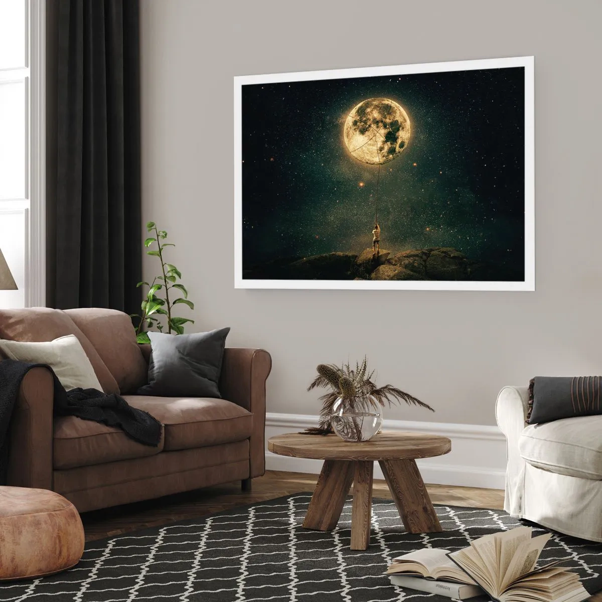 Plakat - En, der stjal månen - 70x50 cm
