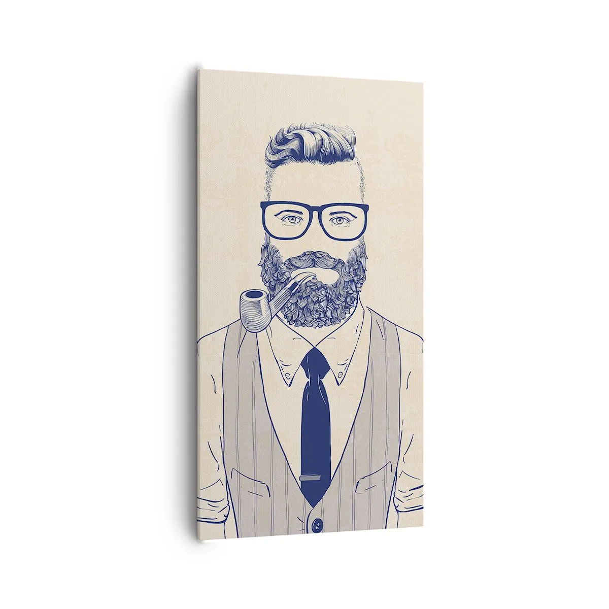 Lærredstryk - Billede på lærred - Munter, maskulin og moderigtig - 65x120 cm