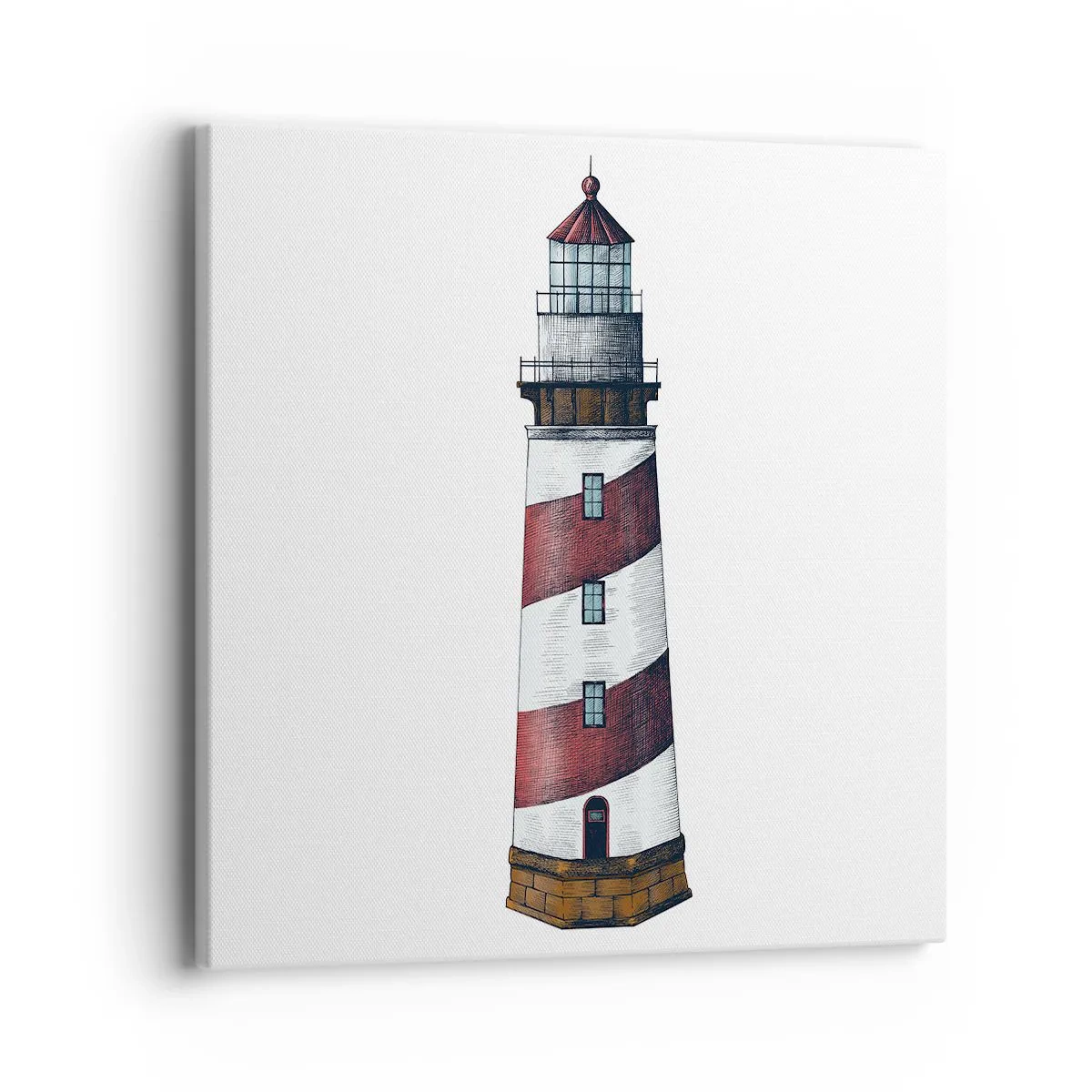 Lærredstryk - Billede på lærred - Altid på vagt - 40x40 cm