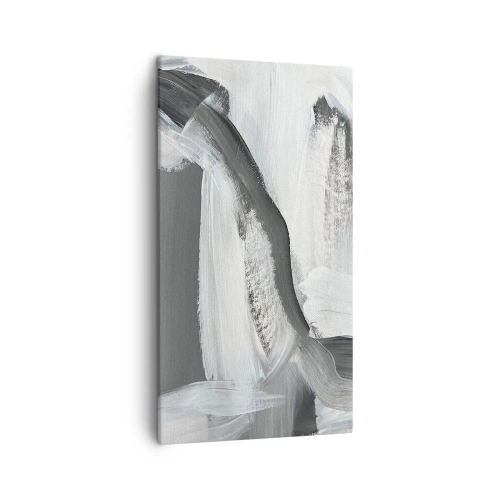 Lærredstryk - Billede på lærred - Med beslutsom bevægelse - 45x80 cm