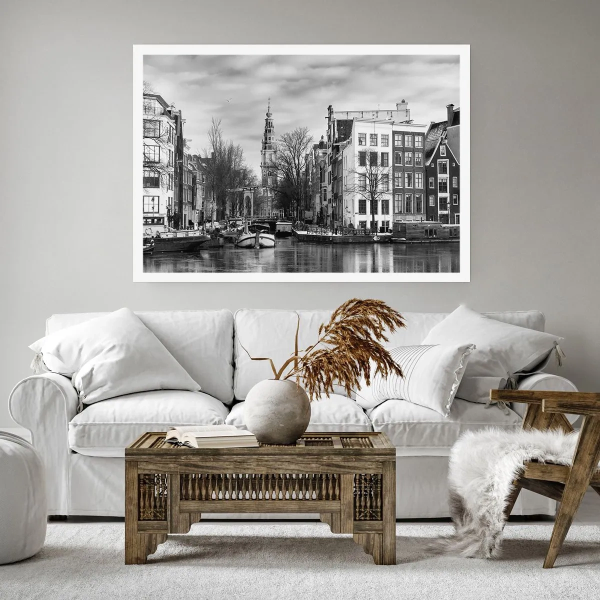 Plakat - Amsterdam stemning - 40x30 cm