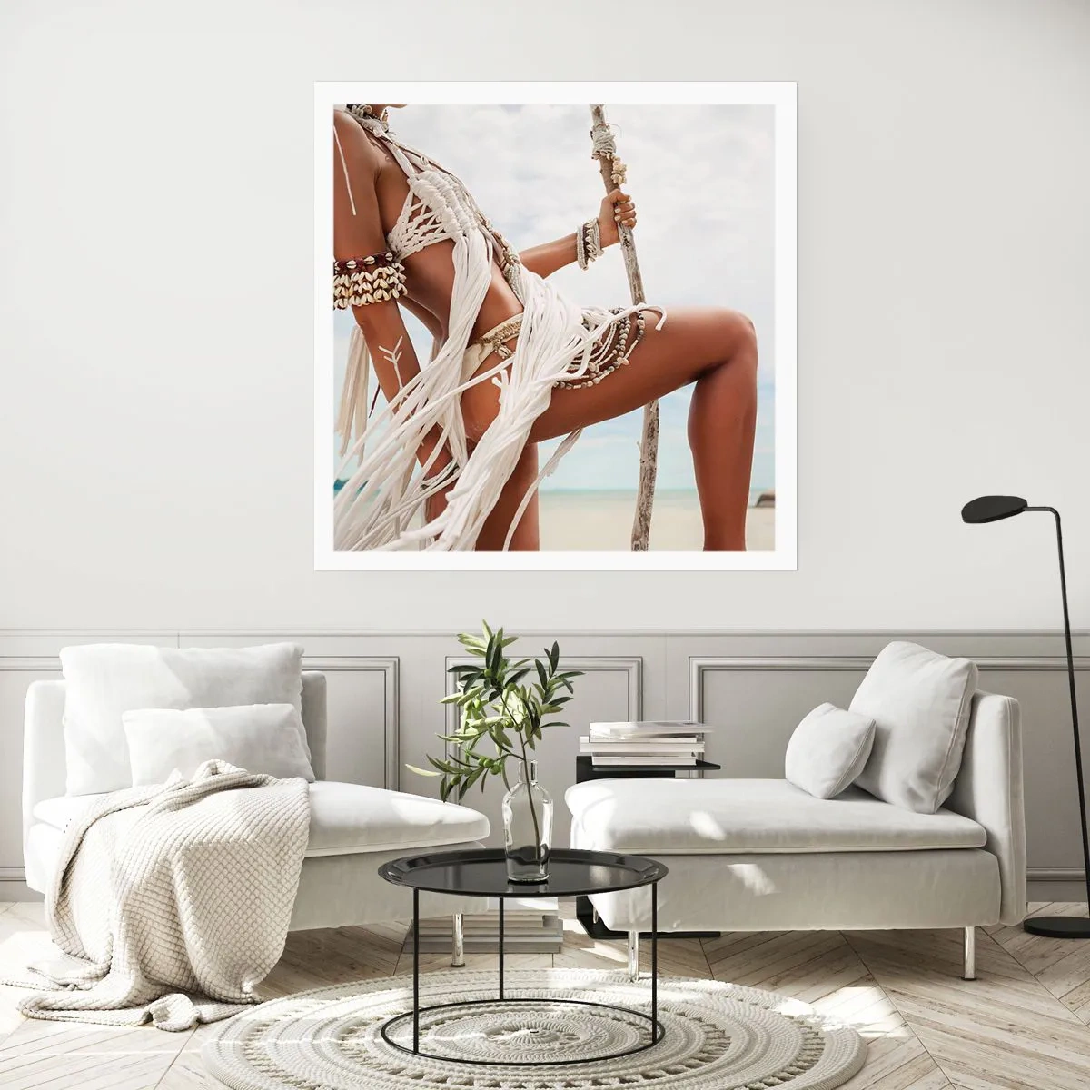 Plakat - Præstinde af solen - 60x60 cm