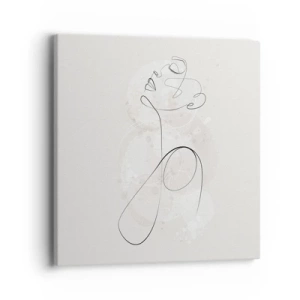 Lærredstryk - Billede på lærred - Spiralen af skønhed - 40x40 cm