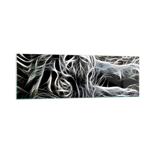 Billede på glas - En undersøgelse af kattens lethed - 160x50 cm