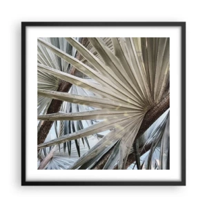 Plakat i sort ramme - Ventilatorer i troperne - 50x50 cm