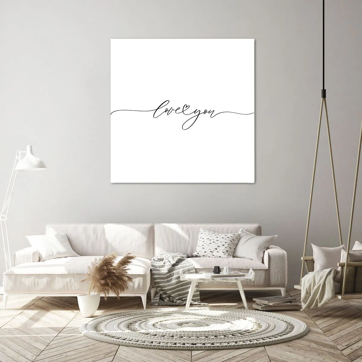 Lærredstryk - Billede på lærred - Sort og hvid - 60x60 cm