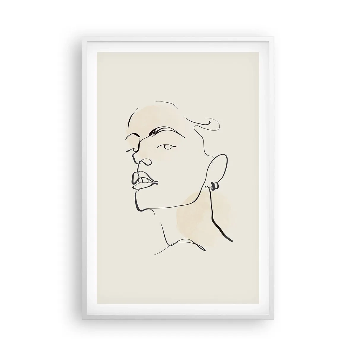 Plakat i hvid ramme - Et stolt blik - 61x91 cm