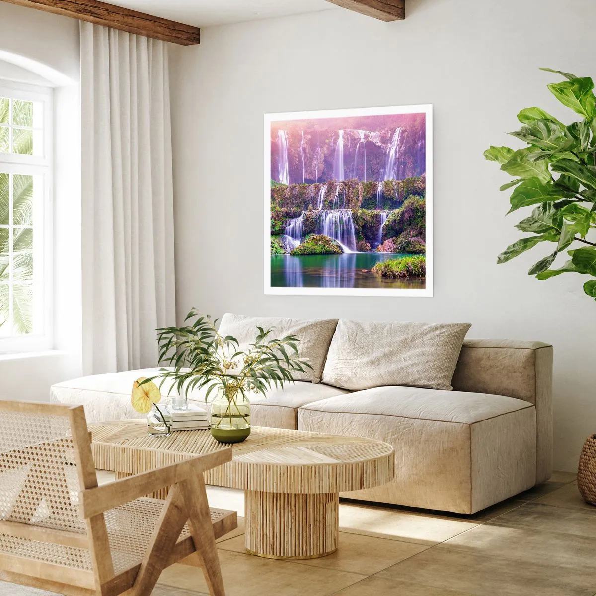 Plakat - Trappe til himlen - 60x60 cm