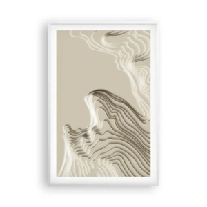 Plakat i hvid ramme - Kunstens topografi - 61x91 cm