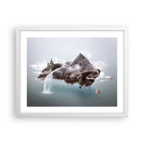 Plakat i hvid ramme - Set gennem en surrealists øjne - 50x40 cm