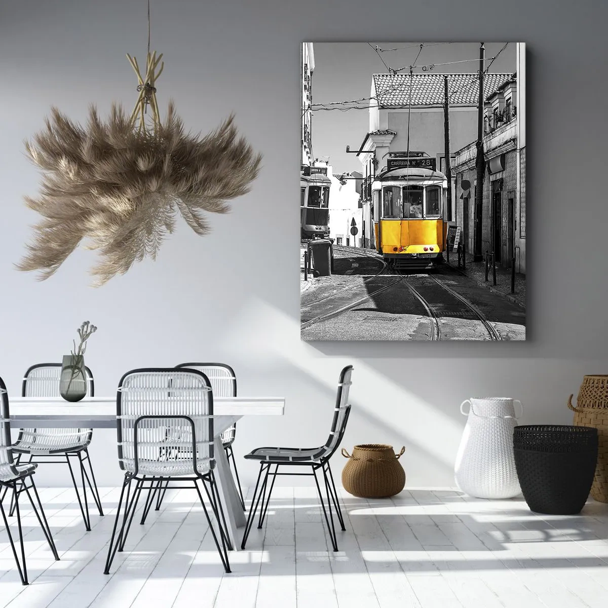 Lærredstryk - Billede på lærred - Lissabons ånd - 80x120 cm