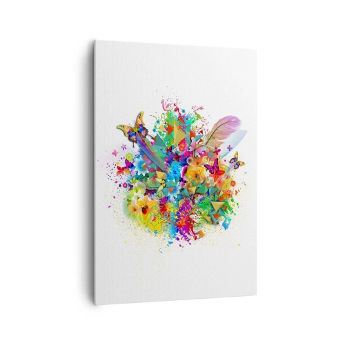 Lærredstryk - Billede på lærred - En buket af glæde - 70x100 cm