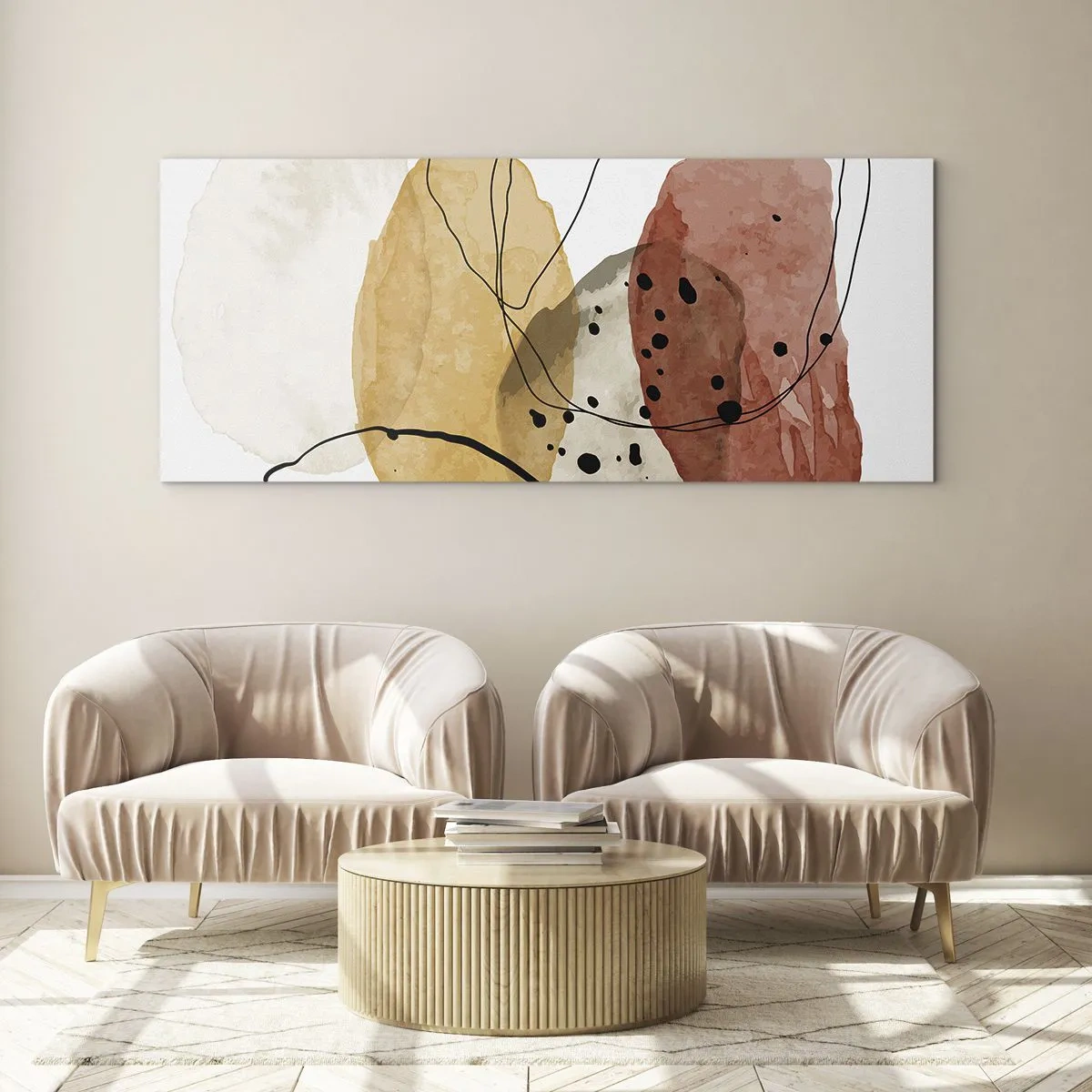 Billede på glas - Som lys, klar luft - 100x40 cm