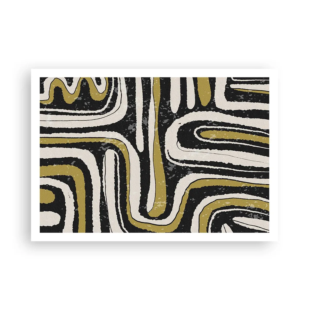 Plakat - Komposition: stier og gyder - 100x70 cm