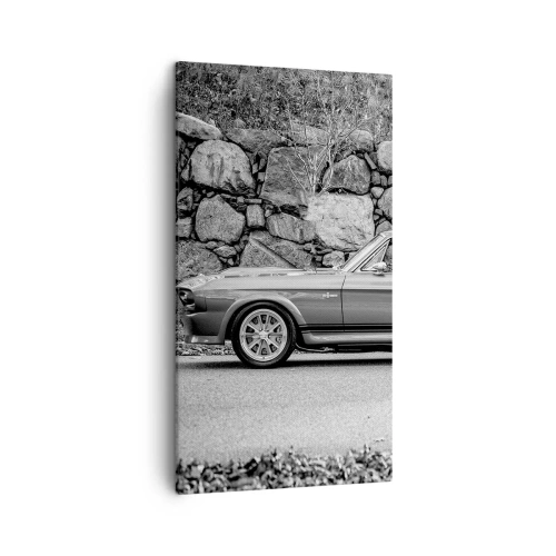 Lærredstryk - Billede på lærred - En legende fra 1960'erne. - 45x80 cm