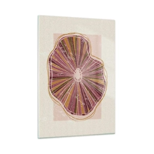 Billede på glas - Strålende abstraktion - 50x70 cm