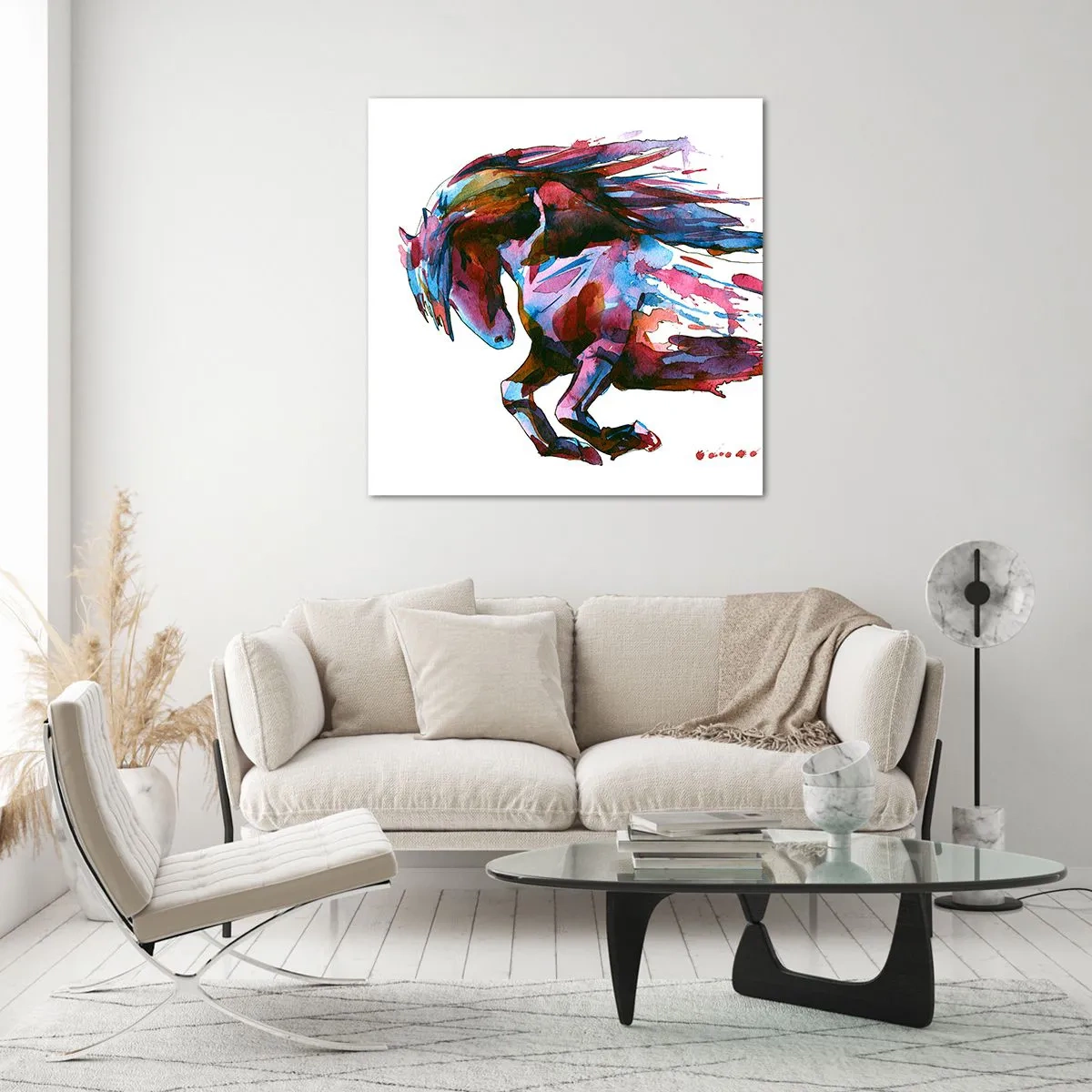 Billede på glas - I henrykkelse - 60x60 cm