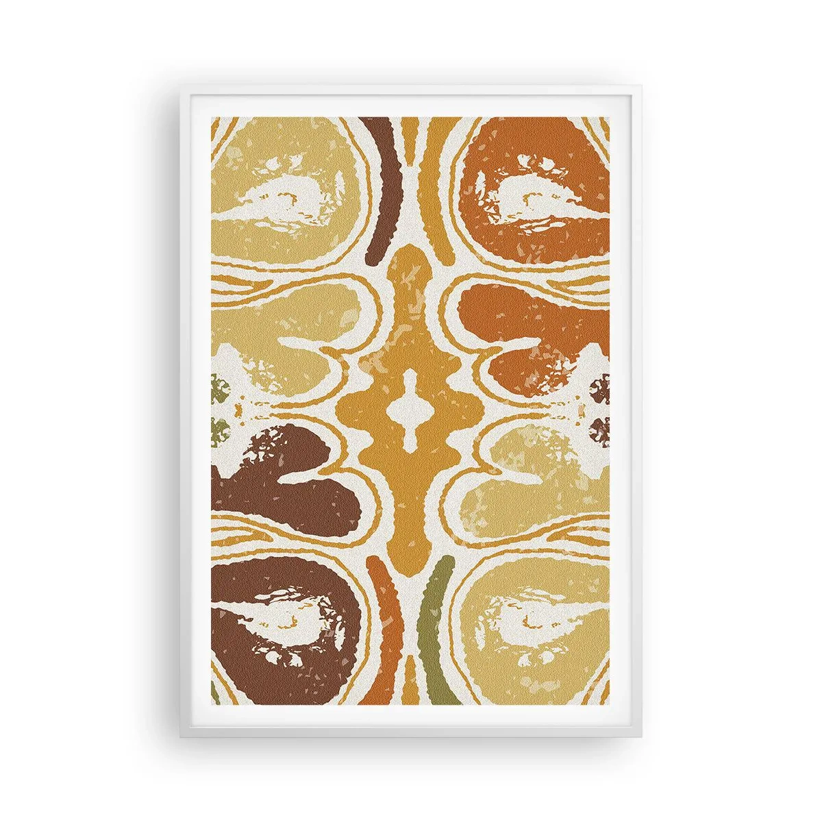 Plakat i hvid ramme - Sentimental abstraktion - 70x100 cm