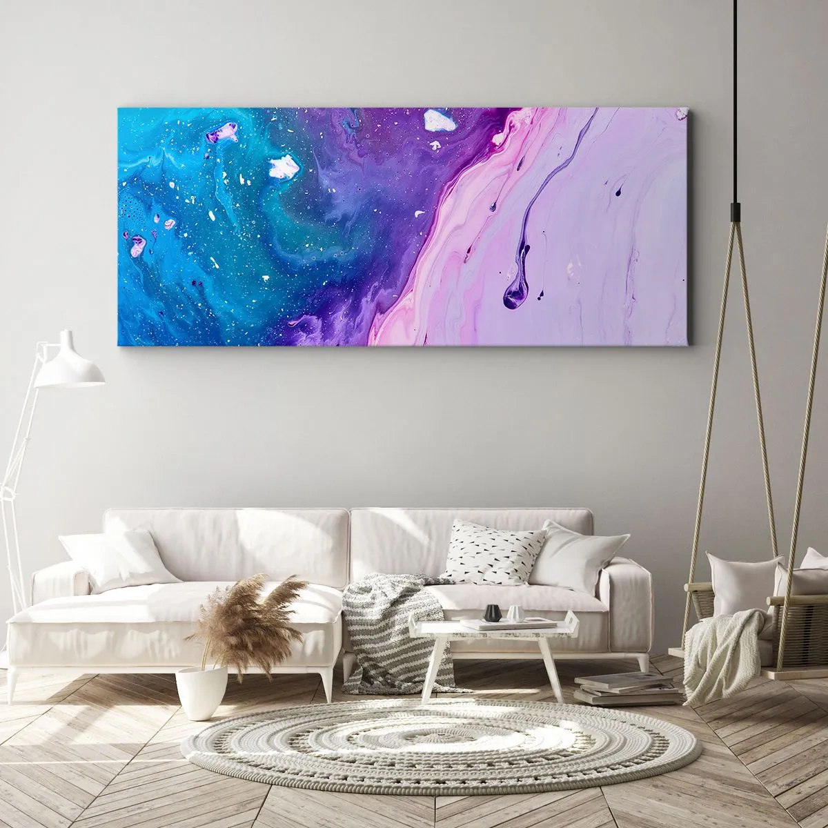 Lærredstryk - Billede på lærred - Yin og yang - 100x40 cm